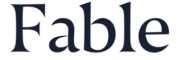 Black text logo for Fable